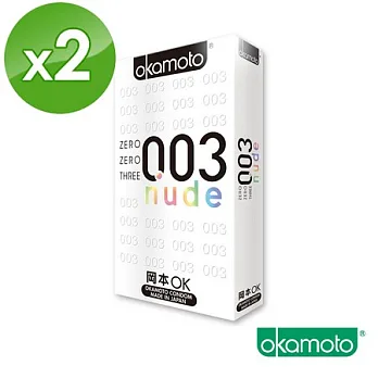 【岡本okamoto】003 Nude赤裸勁薄 6片裝_2入組