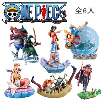 ONE PIECE 日版 航海王場景公仔 騷亂之魚人島編(6入)