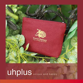 uhplus Forest Fantasy /奇幻森林小物包(刺蝟紅)
