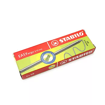 STABILO 德國天鵝牌 EASYergo3.15 專用鉛筆芯HB--1盒6支筆蕊入(型號:7890/6-HB)