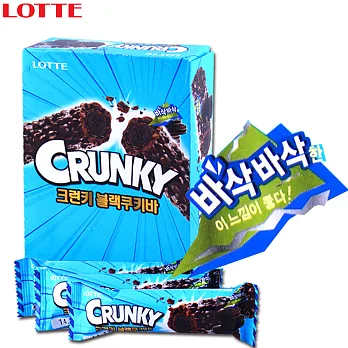 『韓璧食府』LOTTE Crunky 黑旋風巧克力棒(21g)