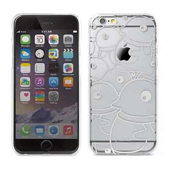 Bone / Phone HDCase 6 彩繪背蓋保護殼-透明企鵝