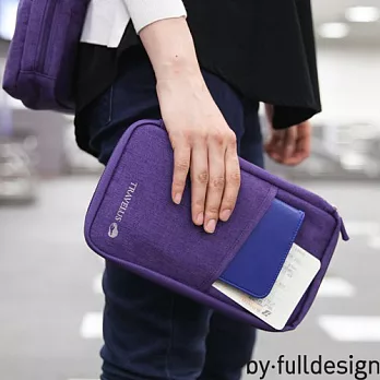 Fulldesigntravelus護照收納包V.4(長型)艷紫