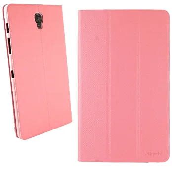 Miravivi Samsung Galaxy Tab S 8.4 經典三折薄型側立皮套櫻花粉