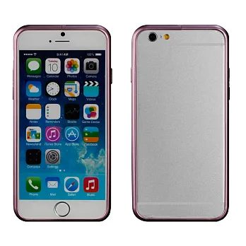 【BIEN】iPhone 6 Plus 經典圓弧梅花扣金屬保護邊框 (粉紅)