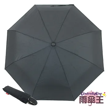 【雨傘王】BigRed史塔克☆超防潑水自開收-素面黑色素面黑色