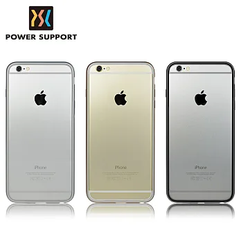 POWER SUPPORT iPhone6 Plus Arc Bumper 保護邊框 (附亮面螢幕保護貼)銀色
