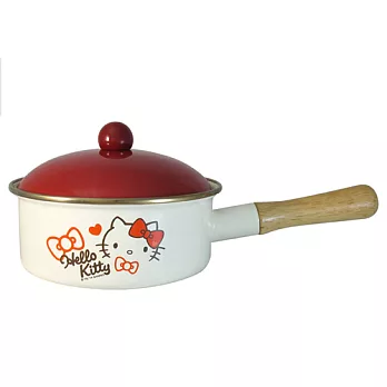 Hello Kitty琺瑯單柄鍋KT-1710白色