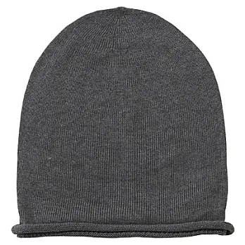 [MUJI 無印良品]棉混高密織針織帽墨灰