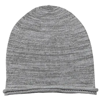 [MUJI 無印良品]棉混高密織針織帽淺灰