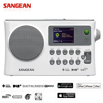 SANGEAN山進收音機-WiFi網路收音機/數位廣播/調頻/USB網路收音機(WFR-28C)