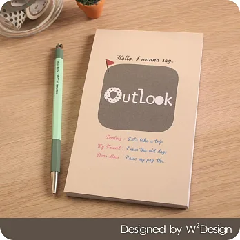 [W2Design] 我的電腦課記事本 OutLook_A6