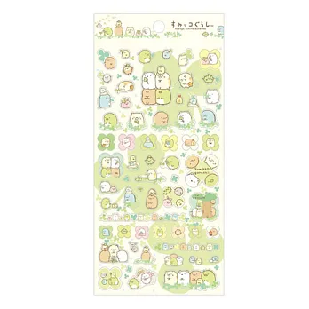 San-X 角落公仔一起去郊遊系列造型貼紙。綠色