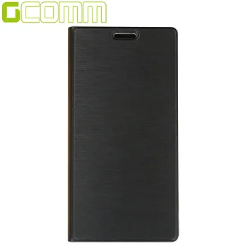 GCOMM Galaxy S6 5.1＂Metalic Texture 金屬質感拉絲紋超纖皮套紳士黑