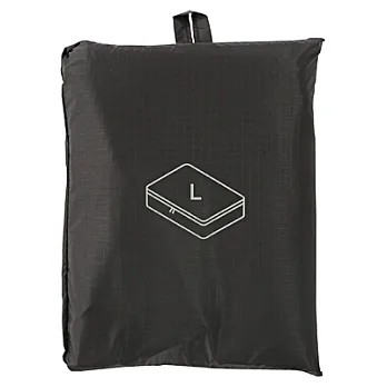 [MUJI 無印良品]滑翔傘布旅行分類可折收納袋/大.黑