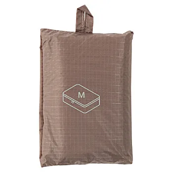 [MUJI 無印良品]滑翔傘布旅行分類可折收納袋/中.米
