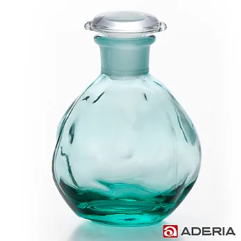 【ADERIA】日本進口圓形玻璃調味罐100ml(藍綠)