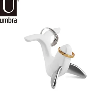 UMBRA 動物造型戒指座 (簡約白) 海豹