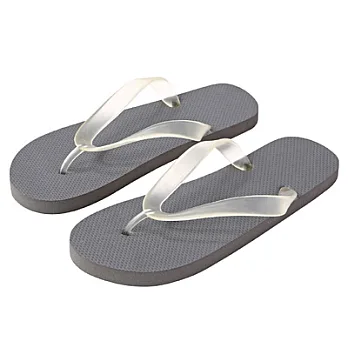 [MUJI 無印良品]海灘夾腳拖鞋黑色S灰色