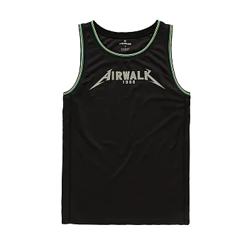 【美國AIRWALK】青春無限吸濕排汗背心L黑