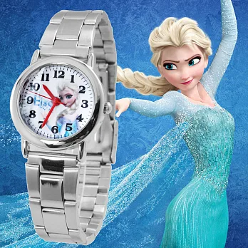 冰雪奇緣-冰雪女王Elsa鐵帶錶/卡通錶/兒童錶(Elsa)