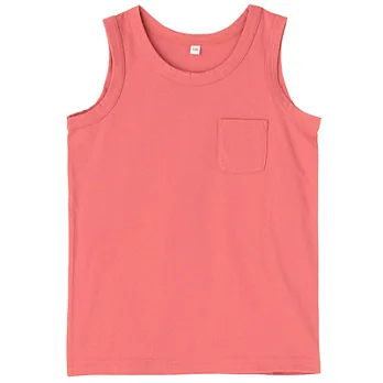 [MUJI 無印良品]兒童有機棉每日兒童服坦克背心110紅色