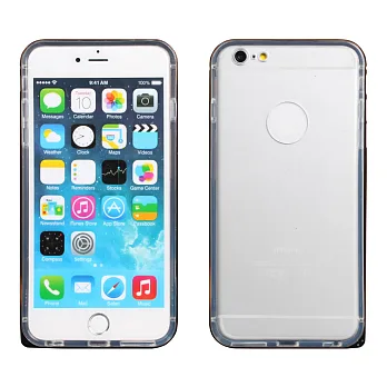 【BIEN】iPhone 6 Plus 簡約圓弧海馬扣雙料保護邊框 (黑)