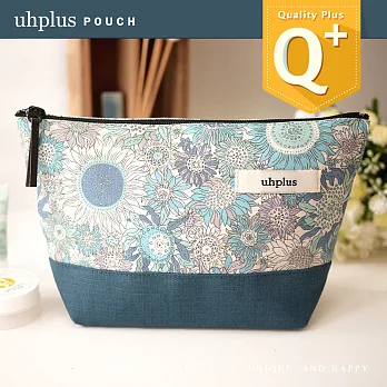uhplus Q-plus 巧妝包- 向陽風情(水藍)