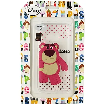 【Disney】HTC ONE M9 彩繪透明保護軟套-熊抱哥