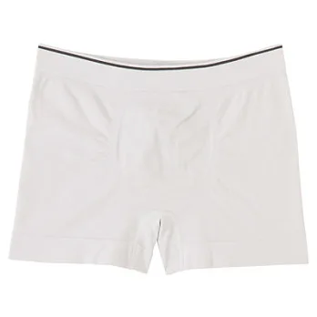 [MUJI 無印良品]男棉混無縫線拳擊內褲L淺灰