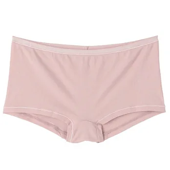 [MUJI 無印良品]女有機棉混彈性無側縫平口內褲粉紅LL粉紅