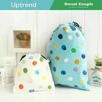 Uptrend Sweet Couple 束口收納袋 (大*1 小*1)│彩色球