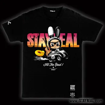 STAYREAL 酷黑小兔愛旅行 - 黑標潮流版 / 黑色M黑色