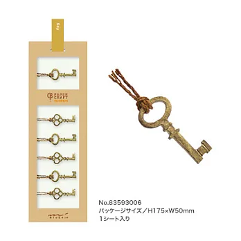 MIDORI PCM紙藝博物館 貼紙系列(生活)-鑰匙