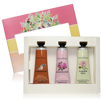 Crabtree & Evelyn 瑰珀翠 經典護手霜3入禮盒(25gx3)-C  春回/薔薇/園藝