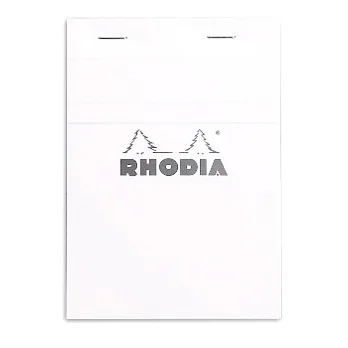 【Rhodia】Basics_N°13上翻裝訂筆記本(方眼/白內頁)(白)(A6)