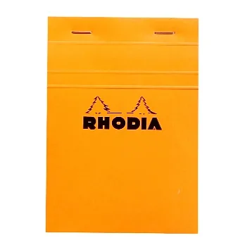 【Rhodia】Basics_N°13上翻裝訂筆記本(方眼/白內頁)(橘)(A6)