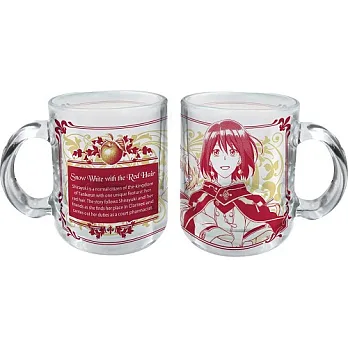 赤髮白雪姬-玻璃杯(透明)A款(白雪+桀)