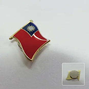 【國旗商品創意館】吸鐵式－台灣徽章４入組／胸章／別針／胸針／勳章／獎章／中華民國／Taiwan
