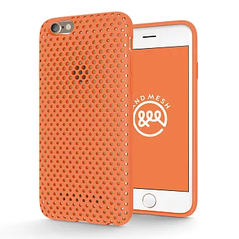 AndMesh iPhone 6/6S 日本QQ網點軟質防撞保護套 - 橘