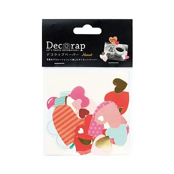 【MARK’S】Decorap 相本裝飾素材(30入)_愛心