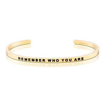 MANTRABAND Remember who you are 金色手環 莫忘初衷