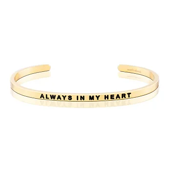 MANTRABAND 手環 Always in my heart 金色
