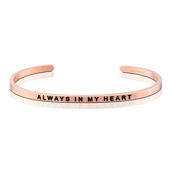 MANTRABAND 手環 Always in my heart 玫瑰金
