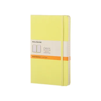 MOLESKINE 彩色筆記本240/橫條RULED/大型L/黃