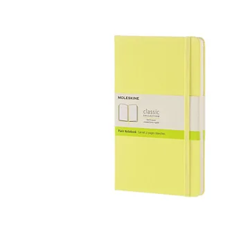 MOLESKINE 彩色筆記本240/素面PLAIN/大型L/檸檬黃