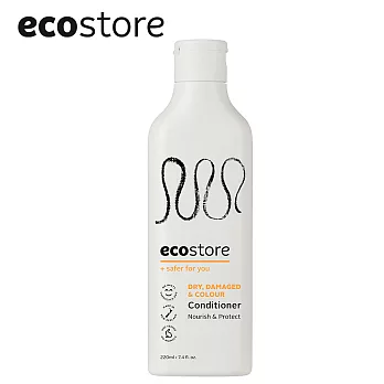 【ecostore】純淨潤髮乳-220ml/乾燥受損染燙