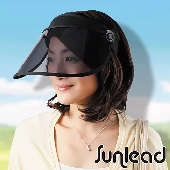 Sunlead 防曬護臉專用。透明長帽簷涼感效果遮陽帽/中空帽