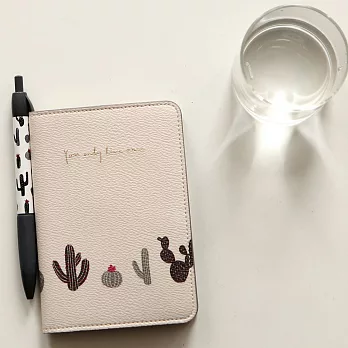 Dailylike 美好生活皮革護照套-02 仙人掌