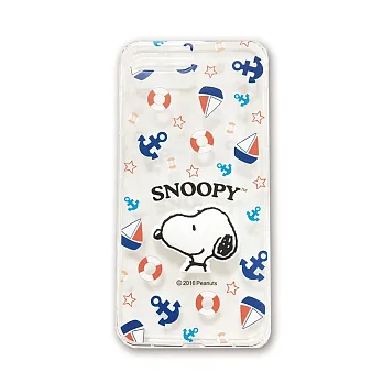 SNOOPY 史努比 APPLE IPhone7 立體彩繪防摔空壓手機殼水手款
